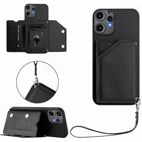 Coque téléphone universelle avec porte-carte, béquille et dragonne pour Model 2 Pro - Housse de protection douce au toucher, antidérapante et légère (1/5)