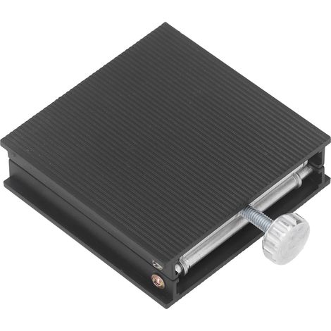 Plateforme de levage de laboratoire 90x90mm, outil de mesure réglable en hauteur, élévateur manuel noir (1/5)