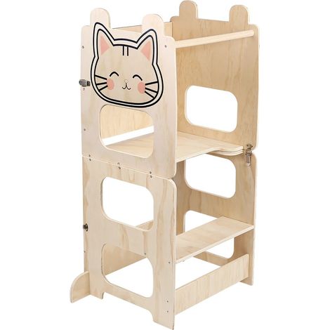 Tour d'Observation, Transformable en Table et Chaises, Réglable pour l'Apprentissage, Chat (1/2)