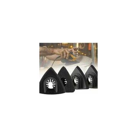 Piastra di levigatura a 4 pezzi, platorello universale per accessori Fein Bosch Parkside Ryobi Worx Workzone (90 mm)