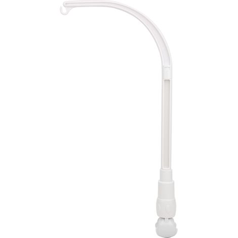Support pour hochet et grelot de lit bébé, fixation murale (style H), blanc (1/5)