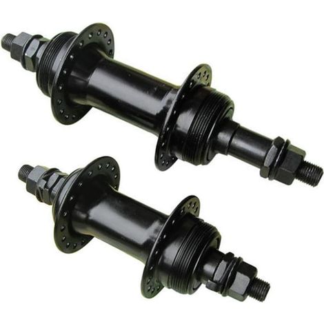 1 coppia di kit per perno cavo anteriore e posteriore a 36 fori per freni a disco, compatibile con freni a disco a 6 bulloni passanti attraverso il perno, adatto per mountain bike e ruote per auto rob (1/5)