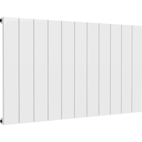 Reina Casina Single Horizontal Aluminium Radiator 600mm H x 1040mm W White (1/5)