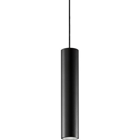Ideal Lux Lampadario moderno Deva 1 luce LED integrato nero metallo