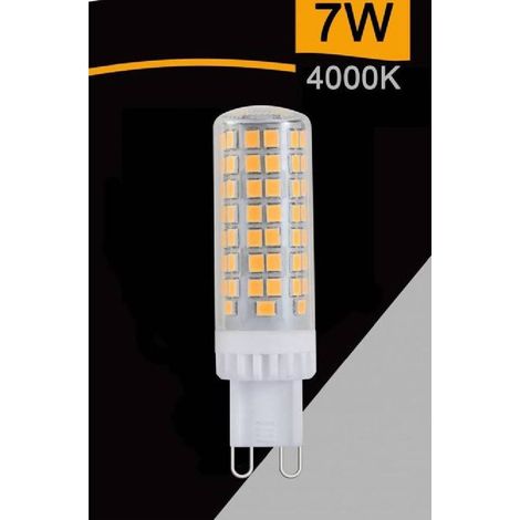 TrAdE Shop Traesio - Lampadina Tubolare Led Smd G9 7 W 820 Lm Luce 3000k 4000k 6500k Sparac-g9-7w-ce2 - -Bianco Naturale -