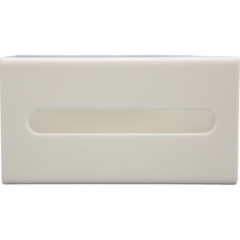 Boîte de rangement murale multifonction sans perçage, anti-poussière, organiseur pour houppettes à poudre, blanc, fixation adhésive, gain de place, étui de toilette compact. (1/5)