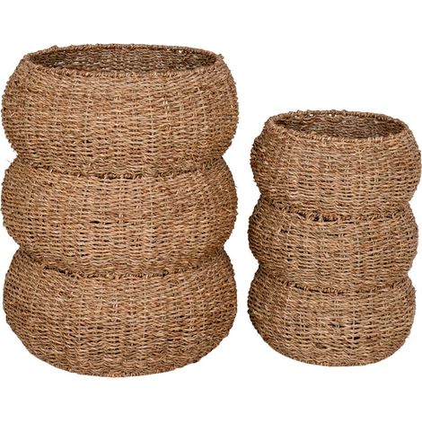 Sarbas Korb Ø25/35cm Satz von 2 natur.