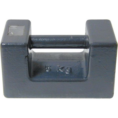 Poids rectangulaire en fonte - 5 kg