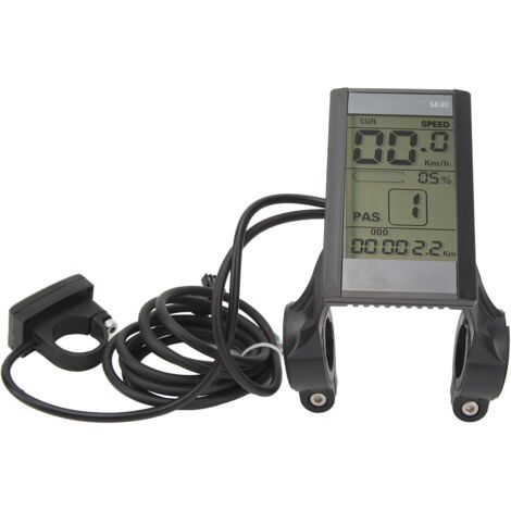 Écran LCD multifonction étanche 22,2 mm S830 pour vélo électrique, compatible 24 V, 36 V et 48 V. Accessoires de modification. (1/5)