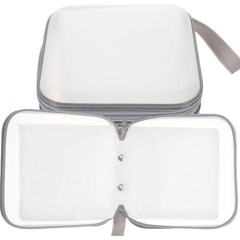 2pièces Étui CD Dvd de Disques Pochette de Rangement pour Supports Multimédias Étui Portable avec Fermeture Éclair pour Protéger Vos Disques (1/5)