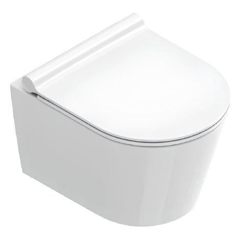 Wc Zero Sospeso 46x35 cm Silentech Bianco Lucido Ceramica