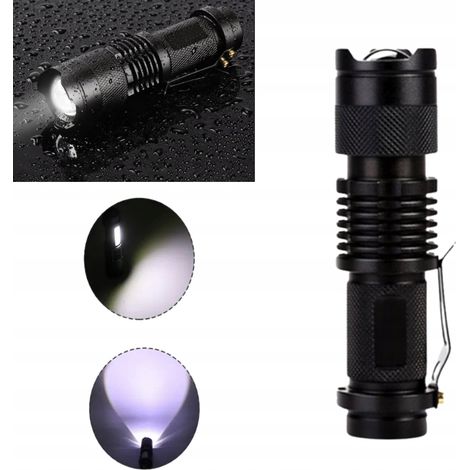 Linterna LED táctica profesional: alta potencia, impermeable y duradera. (1/5)