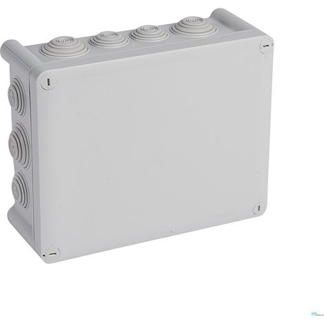 Legrand – Boîte de jonction 92186 – 220 x 170 x 92 mm – IP55 IK07 – 14 entrées pour câbles 4 à 32 mm – Thermoplastique gris RAL 7035
