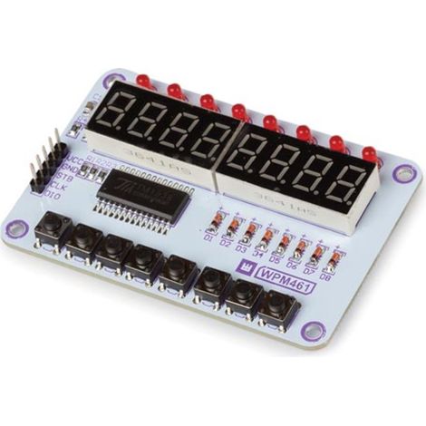 TM1638 MODULE AVEC AFFICHEURS ET BOUTONS VELLEMAN WPM461 (1/4)
