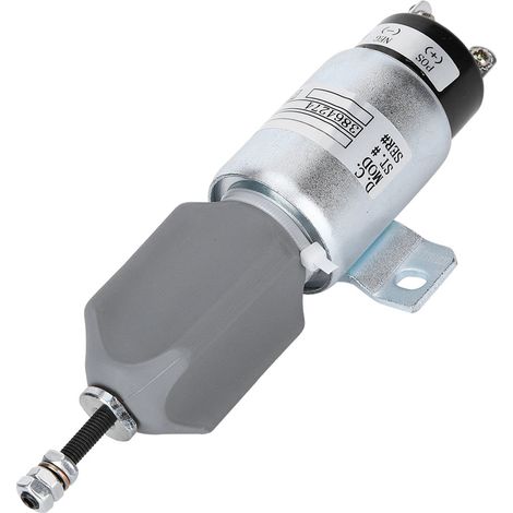 Électrovanne d'arrêt moteur 24V DC SA-3933-24 pour excavatrice Cummins R225-7 R215-7 R215-7C pièces de rechange (1/5)