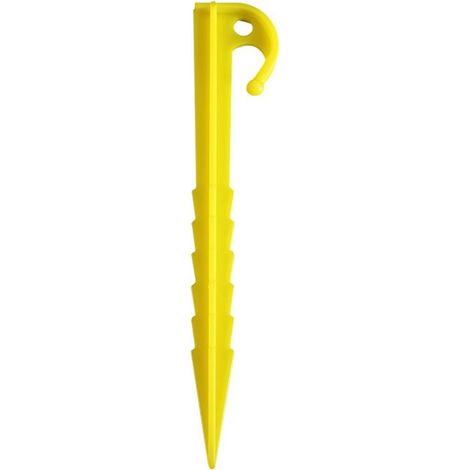 20 Pièces Piquets de Tente en Plastique, 14.5cm Clous Tente Plastique, Sardine Tente Camping Résistant, Piquets de Fixation Sol Crochet, Piquets de Tente pour Tentes Camping Auvent Jardin (1/4)