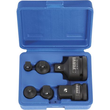 Jeu de 6 raccords a chocs 1/4 - 3/4 Fervi si40n006
