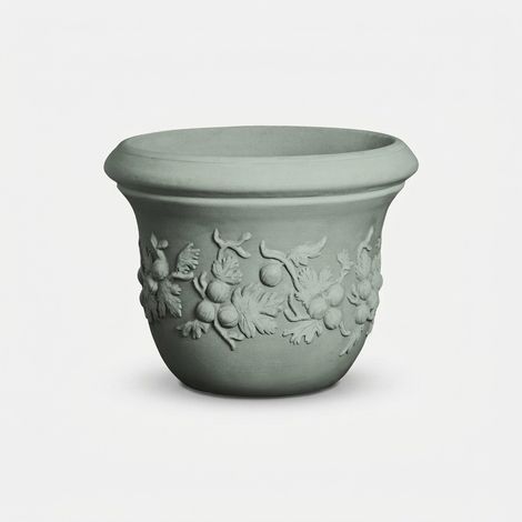 Vaso da esterno in polietilene per giardino Uva Spina - Grigio (1/2)