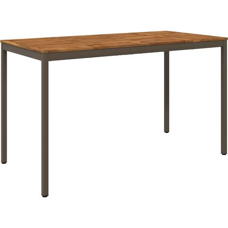 vidaXL Mesa de Bar para Jardín Natural y Café 180 x 88,5 x 105 cm (1/2)