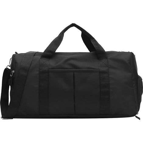 Sac de voyage noir grande capacité compartiment design imperméable toile Oxford sac de sport gym pour quotidien (1/5)