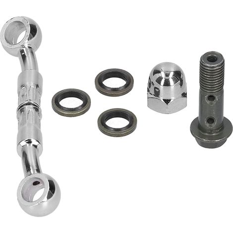 Rallonge de tuyau de frein, ligne hydraulique de résistance à la corrosion en acier Prolongez le connecteur Durable résistant à l'usure universel pour les motos (1/5)