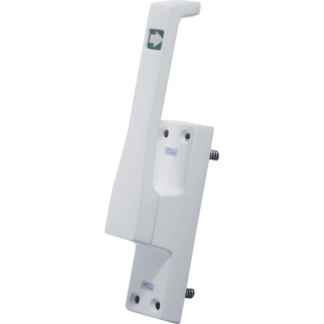 Serratura per porta.970 DIN in acciaio inossidabile satinato, barra rotonda da 23 mm, spessore 10 mm