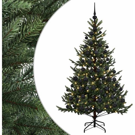 Árbol de Navidad artificial con bolas 210 cm 300 LED vidaXL (1/5)