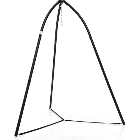 COSTWAY Soporte para Silla Colgante, Soporte Hamaca con Trípode Oscilante, Marco de Metal, Carga 200kg, Soporte de Columpio Interior Exterior (1/5)