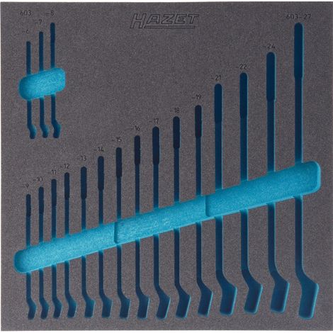 Garniture en mousse souple bimatière 163-99L HAZET (1/2)