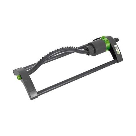 Ribimex – Arroseur asperseur oscillant turbine 17 buses – Surface arrosée jusqu’à 80 m² – Réglage de la surface à arroser – Plastique durable