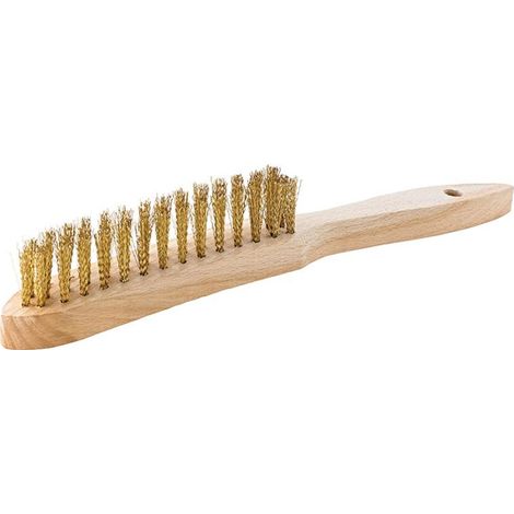 Brosse métallique en laiton 2 rangés FORTIS (1/2)