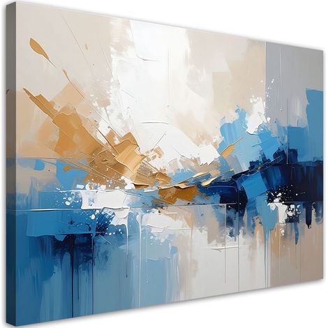 Leinwandbilder Blaue moderne Abstrakt 45x30 (1/5)