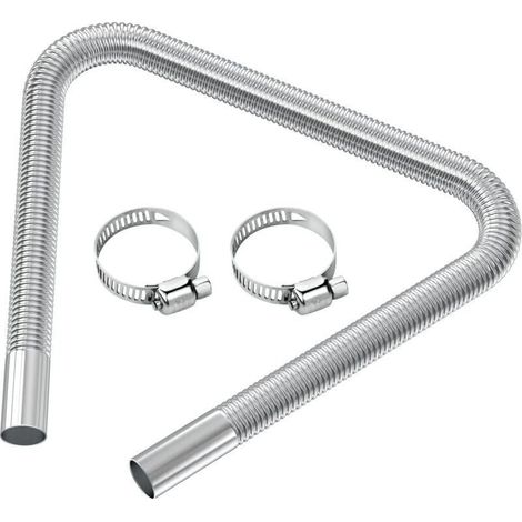 Flexibler Diesel-Entlüftungsschlauch, Abgasschlauch für Autoheizungen, Abgasrohr für Heizungen, Innendurchmesser 2,5 cm/1 Zoll, 120 cm/47,2 Zoll