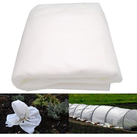 Paillis d'hiver pour plantes - 3 m x 6 m - 40 g/m² - Tissu non tissé - Résistant au gel - Respirant (1/5)