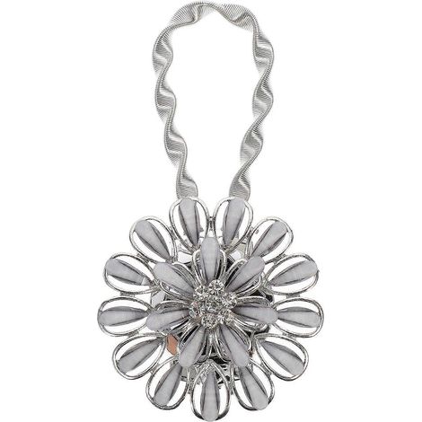 Attaches magnétiques pour rideaux à ressort, embrasses magnétiques pour rideaux, embrasses de rideaux à fleurs-35.5X9cm