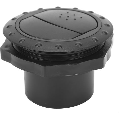 Bouton décoratif rond en forme de bouton pour grille d'aération de climatisation automobile, pièce d'entretien adaptée aux camping-cars, bus et bateaux, noir. (1/5)