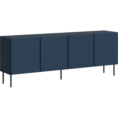 Buffet Fentore 100, Indigo, 76x200cm, Le nombre de portes: 040cm, Stratifié, MDF (1/5)
