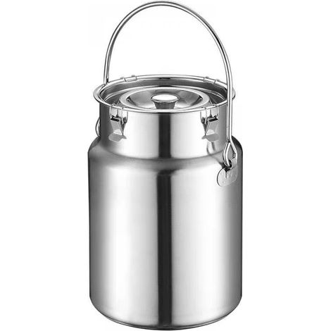 Pichet à lait étanche en acier inoxydable 304 d'une capacité de 5 L avec poignée pour une utilisation facile (1/5)