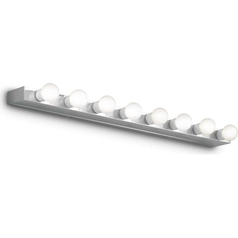 Applique Moderna Prive' Metallo Cromo 8 Luci E14