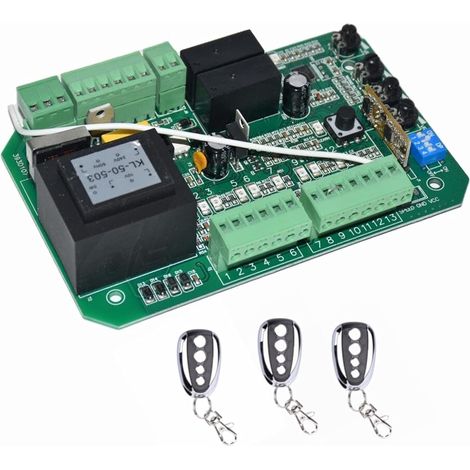 Ouvre-Portes coulissantes CA Unité de contrôle du Moteur Cavalier Carte électronique de la Carte de Circuit de contrôleur for (PY600AC SL600 SL1500 PY800 Modèle)(3 Remote) (1/5)