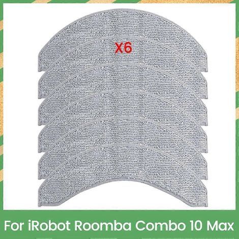 Lingettes de nettoyage pour aspirateur iRobot Roomba Combo 10 Max (lot de 6) - Accessoires de nettoyage efficaces pour la maison (1/5)