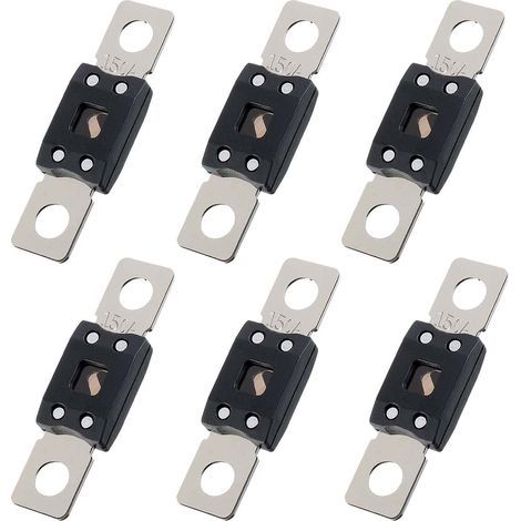 6 Pièces Fusible Voiture. Fusibles Automobiles Plats. Fusibles Gros. courant élévé fusible auto 150A. pour Auto. Bus. Véhicules de Construction. Marine et Mega à Camionnette (150) (1/5)