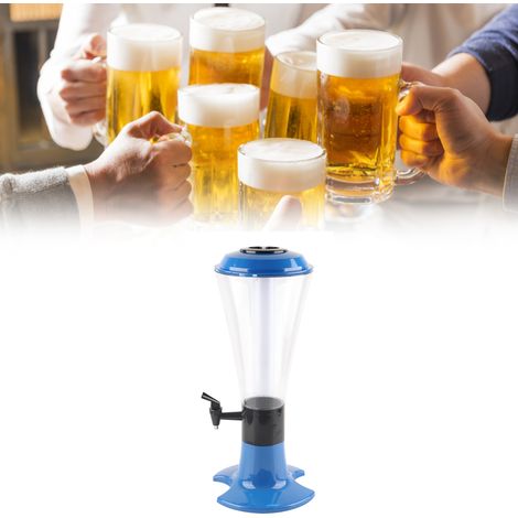 3-Liter-Multifunktions-Tischbierzapfanlage mit Beleuchtung und Zapfhahn für die Heim-KTV-Bar in Blau (1/5)
