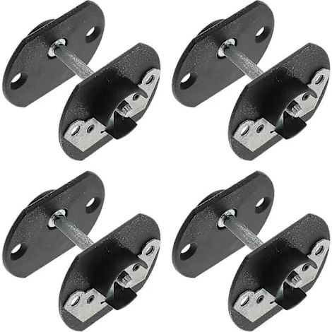 Filiyano-/EA/4 Jeux de connecteurs pour canapés d'angle, connecteurs à goupille noirs 7 x 5,5 cm