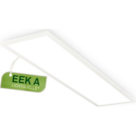 Briloner SIMPLE A Pannello LED, CEE A sorgente luminosa, protezione contro gli spruzzi d'acqua, luce bianca neutra, bianco, 100 x 25 x 6 cm