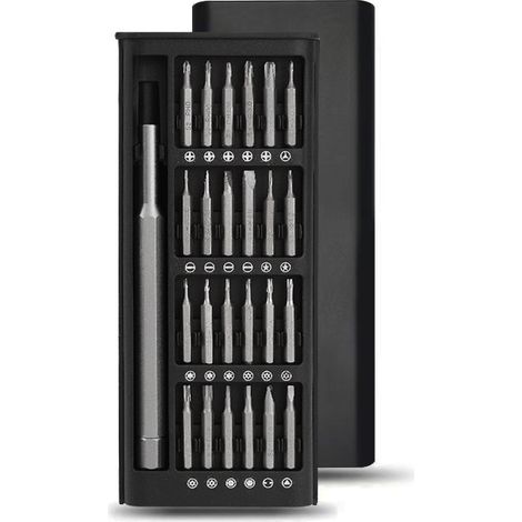25-in-1 Ensemble de tournevis magnétiques de précision, kit multifonction pour réparation de smartphones, montres, appareils électroniques et petits travaux manuels. (1/5)