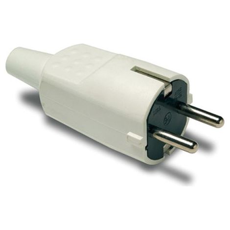 SPINA 2P+T 16A PVC GOMMA BIANCA IP20