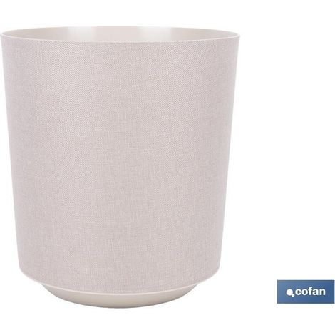 Pack de 4 pots en textile beige PP Ø 285 x 316 mm 16 L