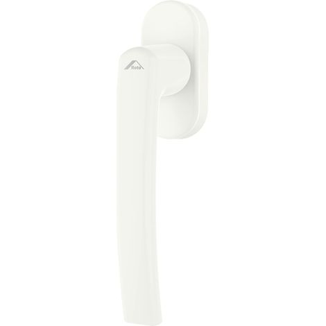 Roto Maniglia Line Secustik senza logo, bianco traffico, lunghezza perno 32 mm