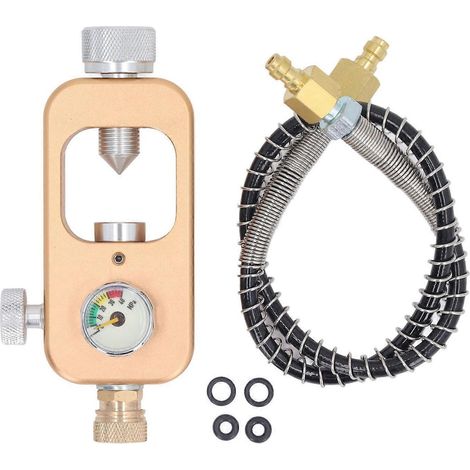 Adaptateur de plongée avec robinet DIN et flexible, adaptateur pour station de remplissage 4500 psi, système de remplissage de bouteille HPA pour plongeurs standard